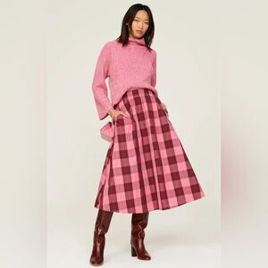 Kate Spade New York - Greenhouse Plaid Skirt (NWT) Size: M